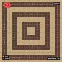 Interlock (Pasco) 8x8 cm · SQ88-9 · Stack Bond Square Rings