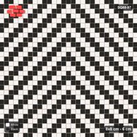 Interlock (Pasco) 8x8 cm · SQ88-97 · Stack Bond Zig-Zag Chevron Stripes 2-Cobble