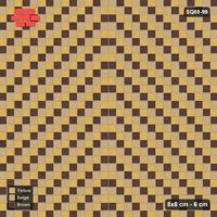 Interlock (Pasco) 8x8 cm · SQ88-99 · Stack Bond Zig-Zag Chevron Stripes 1-Cobble in Kerb Frame
