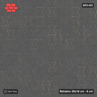 Interlock (Pasco) 20x16 cm · BEH-002 · Plain running-bond interlock, turned 90 deg, kerb frame