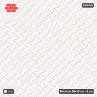 Interlock (Pasco) 20x16 cm · BEH-003 · Plain running-bond interlock, laid on the diagonal, kerb frame