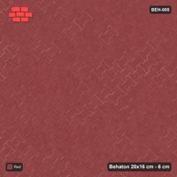 Interlock (Pasco) 20x16 cm · BEH-005 · Plain running-bond interlock, laid on the diagonal