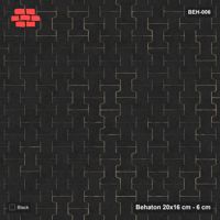 Interlock (Pasco) 20x16 cm · BEH-006 · Plain running-bond interlock, turned 90 deg, kerb frame