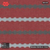 Interlock (Pasco) 20x16 cm · BEH-036 · Accent courses in sequence, kerb frame