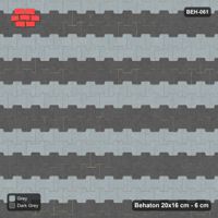 Interlock (Pasco) 20x16 cm · BEH-061 · Coloured course stripes (4-course repeat)