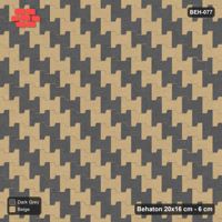 Interlock (Pasco) 20x16 cm · BEH-077 · Diagonal colour stripes