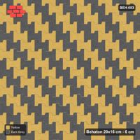 Interlock (Pasco) 20x16 cm · BEH-083 · Diagonal colour stripes, kerb frame