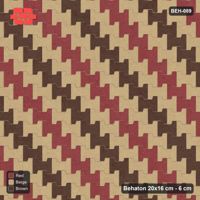 Interlock (Pasco) 20x16 cm · BEH-089 · Diagonal colour stripes, kerb frame