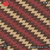 Interlock (Pasco) 20x16 cm · BEH-094 · Diagonal colour stripes, turned 90 deg, kerb frame