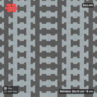 Interlock (Pasco) 20x16 cm · BEH-099 · Chevron colour bands, kerb frame