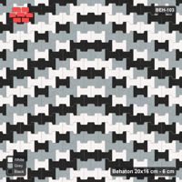 Interlock (Pasco) 20x16 cm · BEH-103 · Chevron colour bands