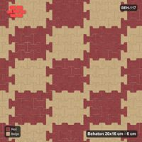 Interlock (Pasco) 20x16 cm · BEH-117 · Block checker of paired pavers 3x4, kerb frame