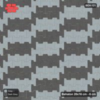 Interlock (Pasco) 20x16 cm · BEH-121 · Block checker of paired pavers 3x2, kerb frame