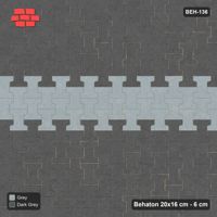 Interlock (Pasco) 20x16 cm · BEH-136 · Feature road band, crosswise, turned 90 deg, kerb frame