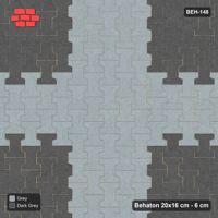 Interlock (Pasco) 20x16 cm · BEH-148 · Cross of colour, turned 90 deg, kerb frame