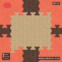 Interlock (Pasco) 20x16 cm · BEH-151 · Cross of colour, turned 90 deg