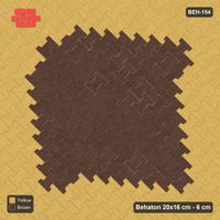 Interlock (Pasco) 20x16 cm · BEH-154 · Contrast edge frame, laid on the diagonal