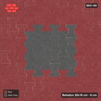 Interlock (Pasco) 20x16 cm · BEH-160 · Contrast edge frame, turned 90 deg, kerb frame