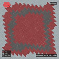 Interlock (Pasco) 20x16 cm · BEH-169 · Contrast edge frame, laid on the diagonal