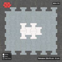 Interlock (Pasco) 20x16 cm · BEH-170 · Contrast edge frame, turned 90 deg, kerb frame
