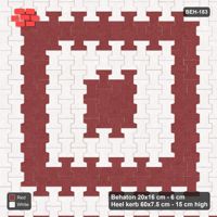 Interlock (Pasco) 20x16 cm · BEH-183 · Square colour rings, turned 90 deg, kerb frame