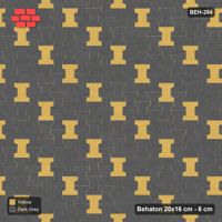 Interlock (Pasco) 20x16 cm · BEH-204 · Accent pavers on a regular grid, turned 90 deg
