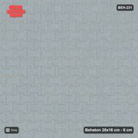 Interlock (Pasco) 20x16 cm · BEH-231 · Plain running-bond interlock, kerb frame