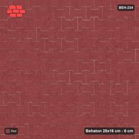Interlock (Pasco) 20x16 cm · BEH-234 · Plain running-bond interlock, kerb frame