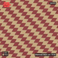 Interlock (Pasco) 14x21 cm · DIA-015 · Native Interlock 150 deg - single-file stripes across the lattice, edge to edge