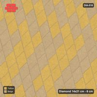 Interlock (Pasco) 14x21 cm · DIA-016 · Native Interlock 15 deg - chevron zigzag bands, kerb frame