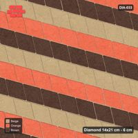 Interlock (Pasco) 14x21 cm · DIA-033 · Native Interlock 75 deg - single-row stripes along the lattice, kerb frame