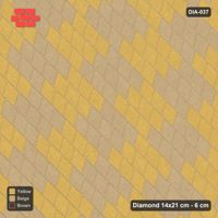Interlock (Pasco) 14x21 cm · DIA-037 · Native Interlock 45 deg - 3x3 block checker, kerb frame