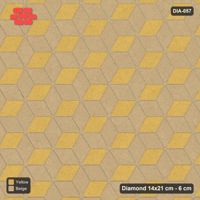 Interlock (Pasco) 14x21 cm · DIA-057 · Tumbling cubes, 3-tone 90 deg - kerb frame