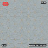 Interlock (Pasco) 14x21 cm · DIA-061 · Single-tone rhombus lattice 30 deg - edge to edge