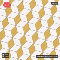Interlock (Pasco) 14x21 cm · DIA-067 · Tumbling cubes, 3-tone 135 deg - edge to edge
