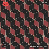 Interlock (Pasco) 14x21 cm · DIA-070 · Tumbling cubes, 3-tone 0 deg - kerb frame