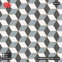 Interlock (Pasco) 14x21 cm · DIA-072 · Tumbling cubes, 3-tone 150 deg - kerb frame
