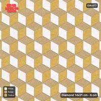 Interlock (Pasco) 14x21 cm · DIA-077 · Tumbling cubes, 3-tone 0 deg - kerb frame