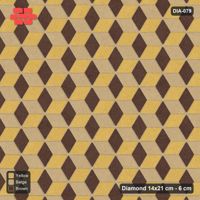 Interlock (Pasco) 14x21 cm · DIA-079 · Tumbling cubes, 3-tone 150 deg - edge to edge