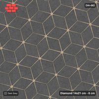 Interlock (Pasco) 14x21 cm · DIA-082 · Single-tone rhombus lattice 15 deg - edge to edge