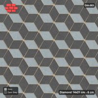 Interlock (Pasco) 14x21 cm · DIA-083 · Tumbling cubes, 3-tone 90 deg - edge to edge