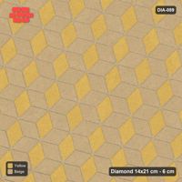 Interlock (Pasco) 14x21 cm · DIA-089 · Tumbling cubes, 3-tone 15 deg - edge to edge