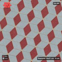 Interlock (Pasco) 14x21 cm · DIA-093 · Tumbling cubes, 3-tone 135 deg - kerb frame