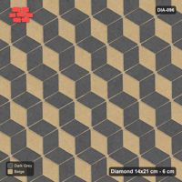 Interlock (Pasco) 14x21 cm · DIA-096 · Tumbling cubes, 3-tone 0 deg - edge to edge