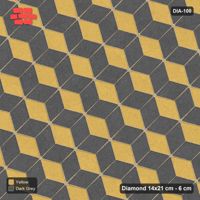 Interlock (Pasco) 14x21 cm · DIA-100 · Tumbling cubes, 3-tone 135 deg - kerb frame
