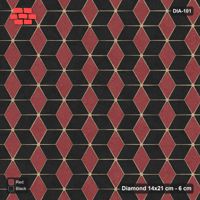 Interlock (Pasco) 14x21 cm · DIA-101 · Tumbling cubes, 3-tone 30 deg - kerb frame