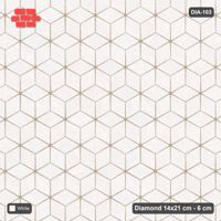 Interlock (Pasco) 14x21 cm · DIA-103 · Single-tone rhombus lattice 0 deg - edge to edge