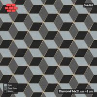 Interlock (Pasco) 14x21 cm · DIA-105 · Tumbling cubes, 3-tone 150 deg - kerb frame