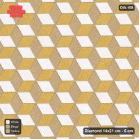Interlock (Pasco) 14x21 cm · DIA-109 · Tumbling cubes, 3-tone 90 deg - kerb frame