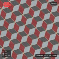 Interlock (Pasco) 14x21 cm · DIA-110 · Tumbling cubes, 3-tone 165 deg - edge to edge
